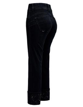 Pantalón vaquero Salsa Secret Straight pedrería negro