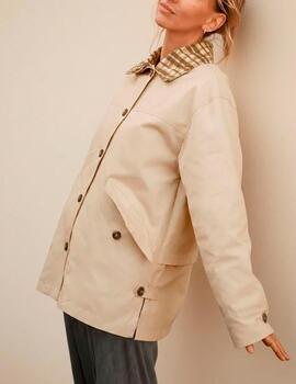 Gabardina Indi&Cold corta beige
