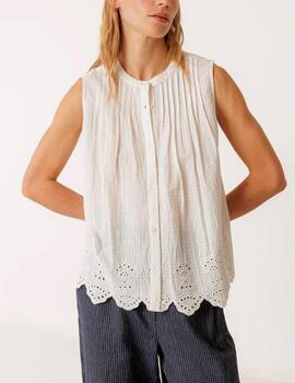 Camiseta Indi&Cold combinada crudo