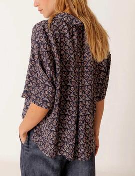 Camisa Indi&Cold oversize marino