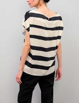 Blusa Lola Casademunt satén rayas