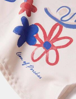 Blusa Lion of Porches poncho beige