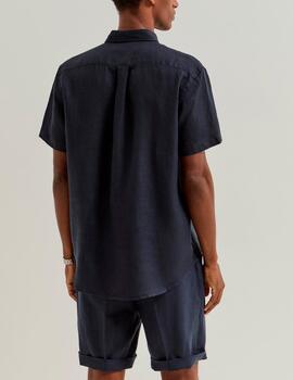 Camisa Lion of Porches lino marino