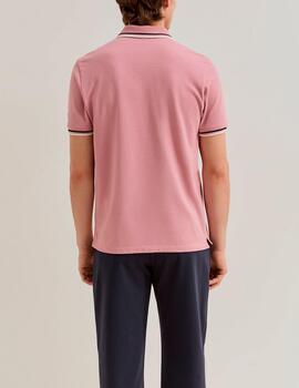 Polo Lion of Porches piqué rosa
