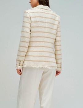 Blazer Salsa rayas beige