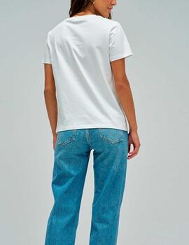 Camiseta Salsa logo blanco