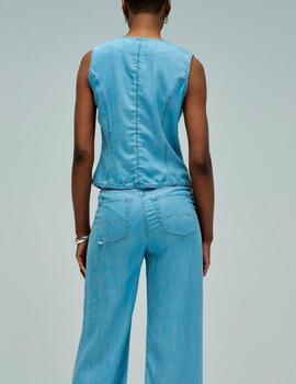 Chaleco Salsa light denim