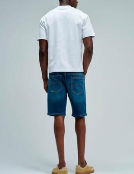 Pantalón corto Salsa denim azul