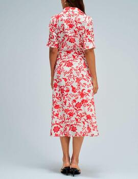 Vestido Salsa estampado rojo