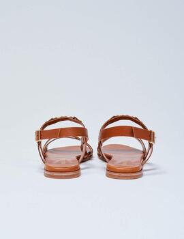 Sandalias Salsa planas camel