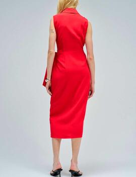 Vestido Salsa midi rojo