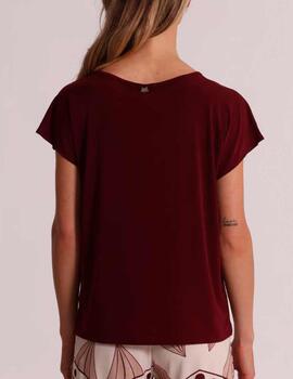 Camiseta Mimi Mua burdeos