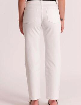 Pantalón vaquero Mimi Mua tachuelas blanco