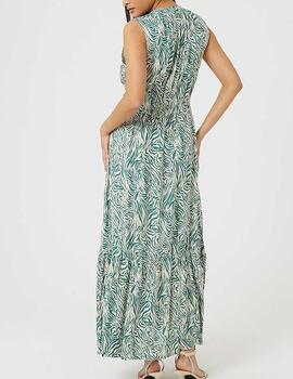 Vestido Brave Soul estampado verde