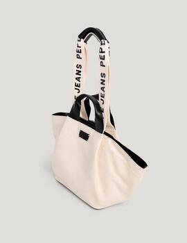 Bolso Pepe Jeans shopper beige