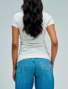 Camiseta Salsa logo beige
