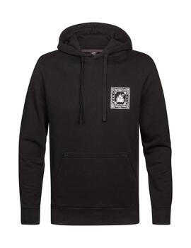 Sudadera Petrol estampada negro