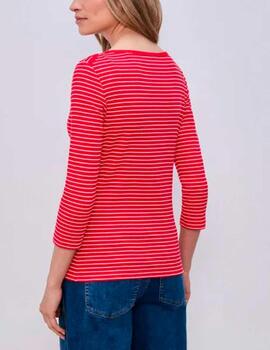Camiseta Street Oner rayas rojo