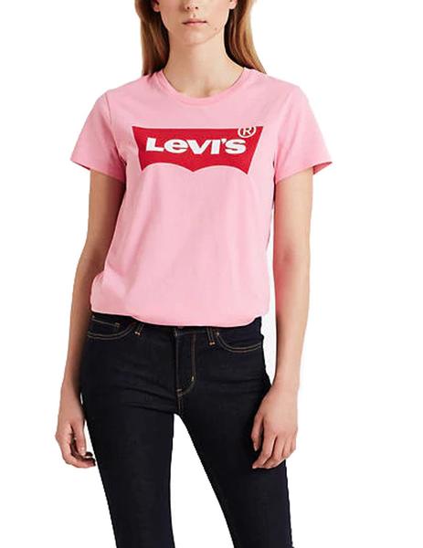 Tiranía Citar Bloquear Camiseta Levis The Perfect Tee rosa