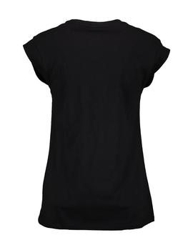 Camiseta Esprit bordados negro