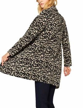 Abrigo Esprit leopardo beige