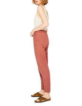 Pantalón Esprit con lino terracota