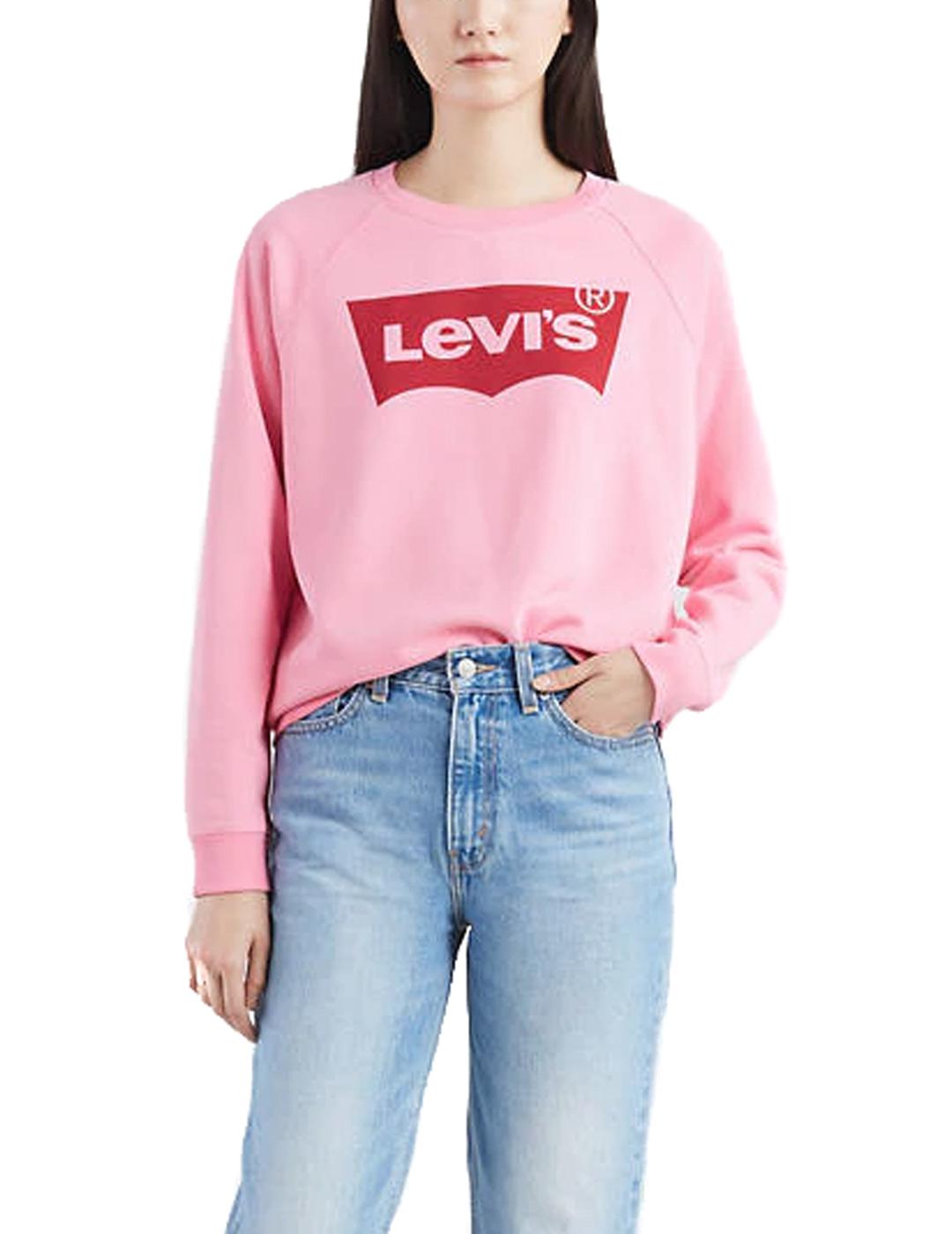 Sudadera levis rosa online