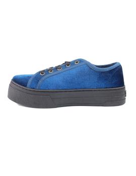 Zapatillas Levis Tijuana terciopelo azul
